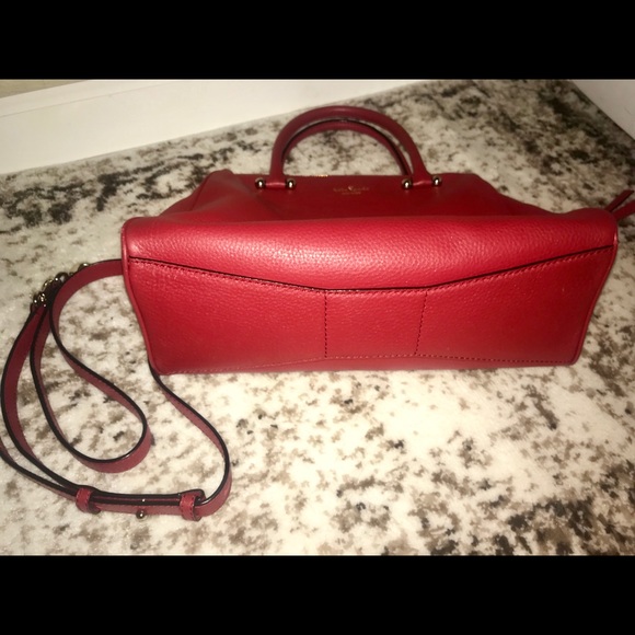 Kate Spade Red Crossbody Satchel Purse - Picture 2 of 3